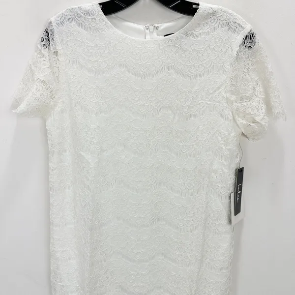Lulus Take Me to Brunch Ivory Lace Shift Dress Classic Preppy Cute Small NWT - Image 6