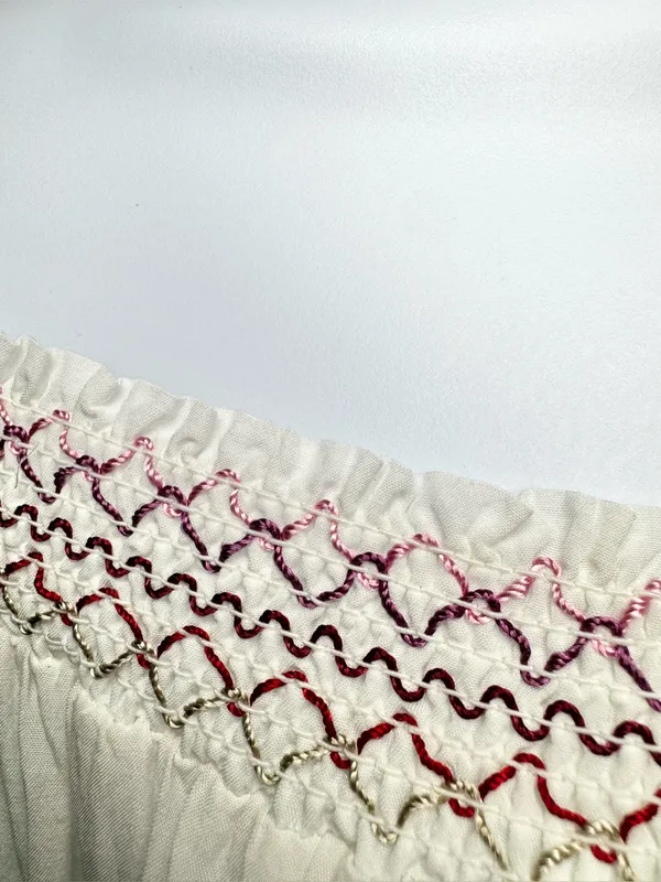 Free People White Off-Shoulder Embroidered Mini Dress Size XS - Image 8