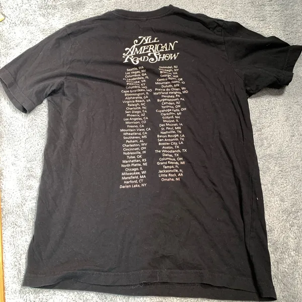 Chris Stapleton all American road show large tee Black - Image 6