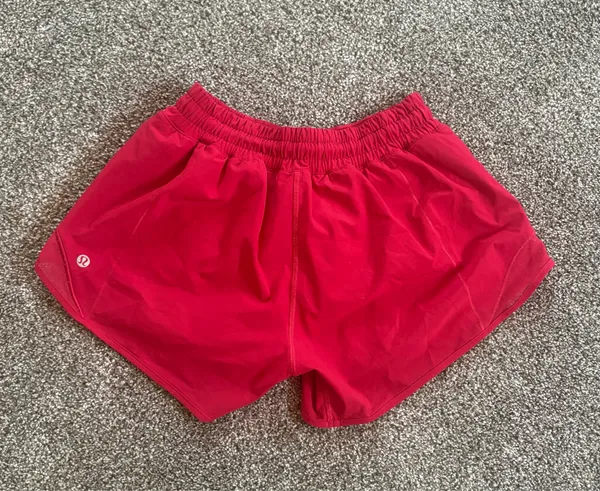Red Lululemon Hotty Hot Shorts - Image 3