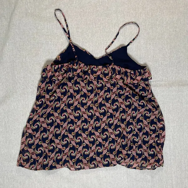 The Webster at Target | Ruffle Front Tank | Medium Blue - Image 2