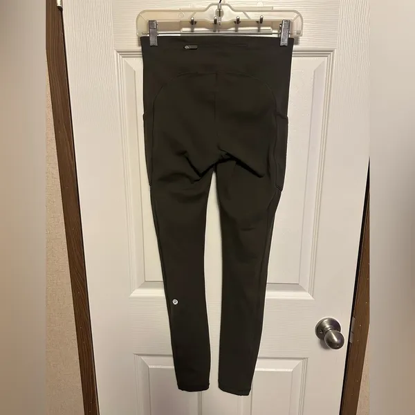 Lululemon Athletica Dark Green Leggings - Image 3