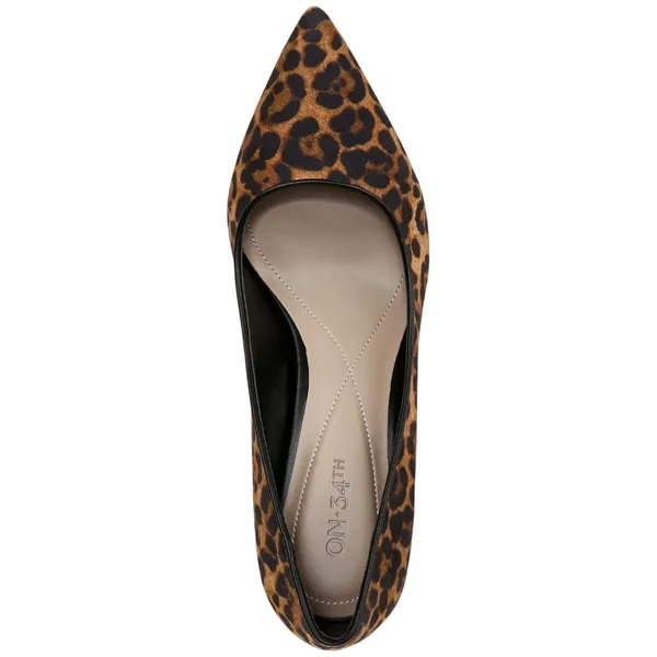 NWT On 34th Womens Jeules Pointed-Toe Slip On Pumps Leopard Microsuede 7M - Image 3