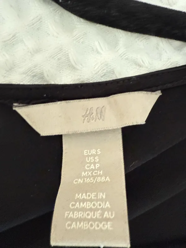 H&M NWOT Black bodysuit long sleeve - Image 3