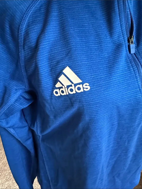 adidas Royal Blue Half-Zip Training Top - Image 2