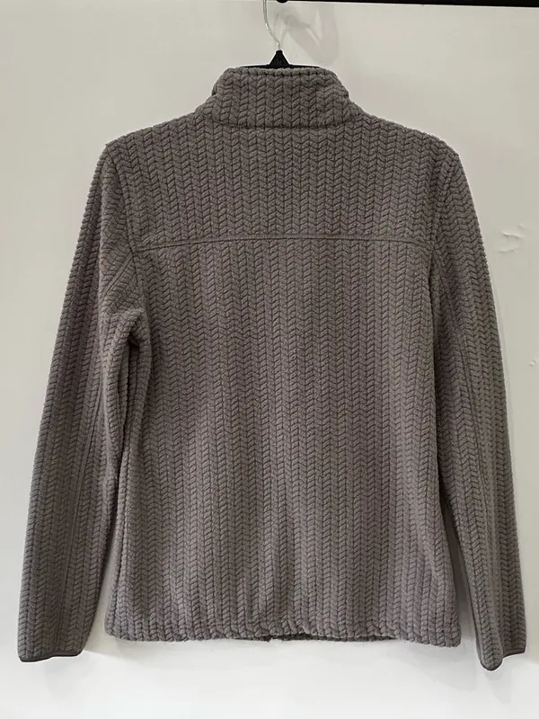 Avalanche Hawthorn Cabled Fleece Jacket NEW Gray Small - Image 10