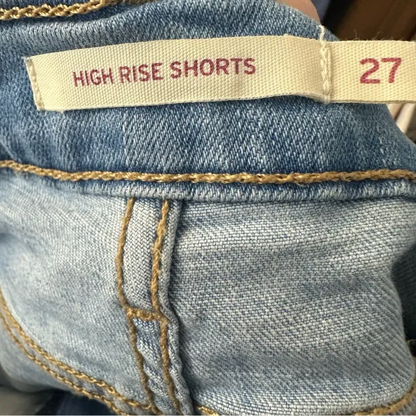 Levis High Rise Jean Shorts‎ 27 - Image 3