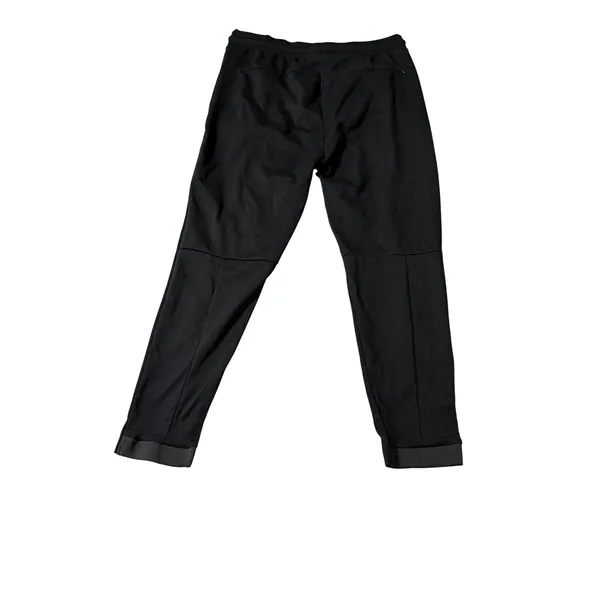Zara Women‎ Size Large Drawstring Black Stretch Joggers Athletic Lounge Causal - Image 3