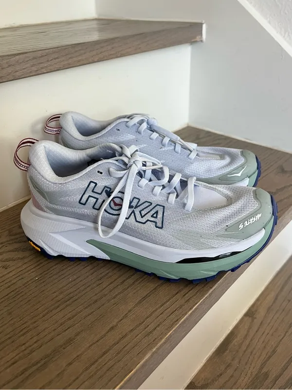 Hoka Mafate 5 Sneakers in Ambient Blue / Rosemary NWOB - Image 3