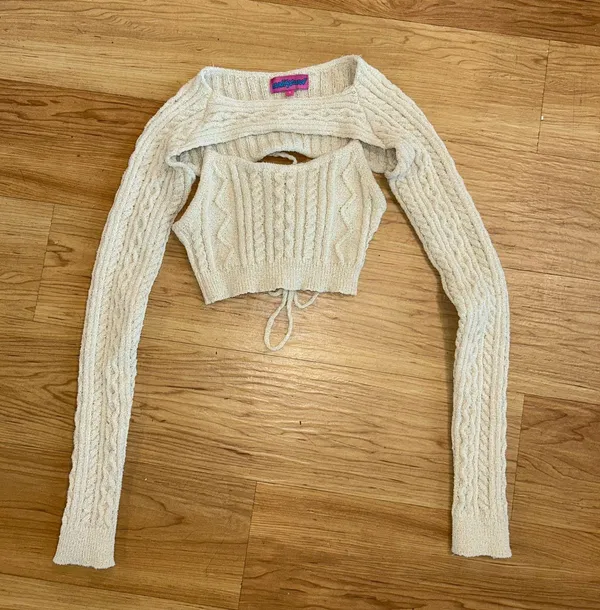 Edikted Two-Piece Set Knit Sweater Tank - Image 3