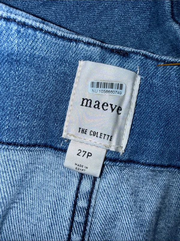 Maeve Anthropologie Colette High Rise Wide Leg Cropped Jeans 27P - Image 3