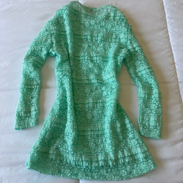 💚✨ Mint Lace Fit & Flare Top – Fairycore / Coquette Dream Small ✨💚 - Image 9