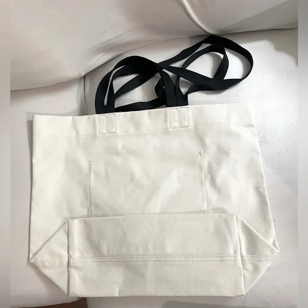 Lululemon NWT Double Handle Canvas Tote Bag 17L Snap Closure Interior Pocket - Image 8