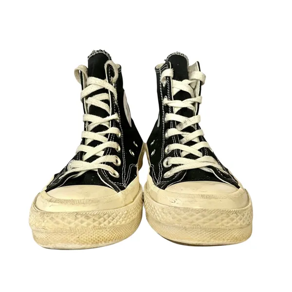 Converse x Comme des Garcons Play Chuck 70 Black Hi CDG Sneakers 4.5/6.5 150204C - Image 9