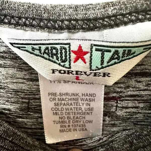 Hardtail grey Jersey Long Sleeve top Gray Size L - Image 5