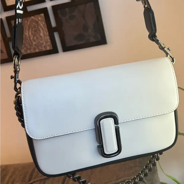 Marc Jacobs Authentic Bicolor leather magnetic flap 2 straps shoulder/Crosby - Image 14