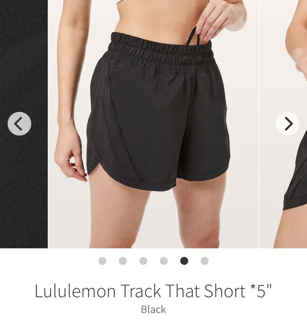 Lululemon Black Track That Shorts 5" - Image 5