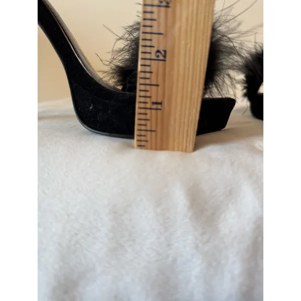 Shoe Republica Platform Stiletto Heel Women Size 8 Black Open Toe Ankle Strap - Image 7