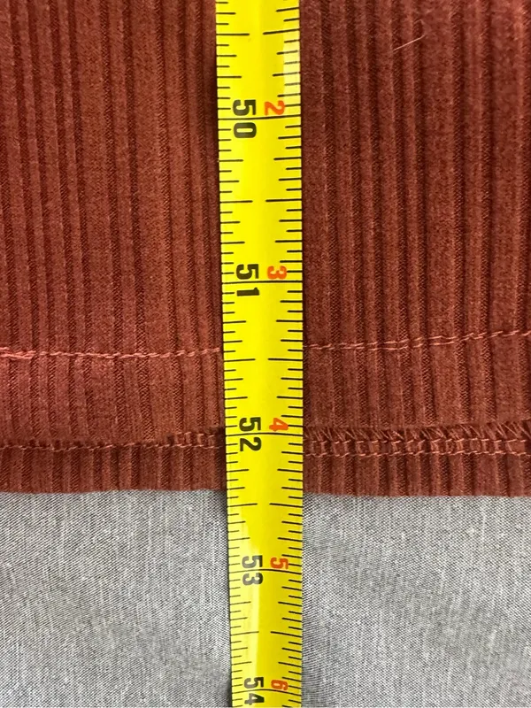 Eloquii Size 14/16 Rust Ribbed Wide Leg Belted Jumpsuit - Image 10