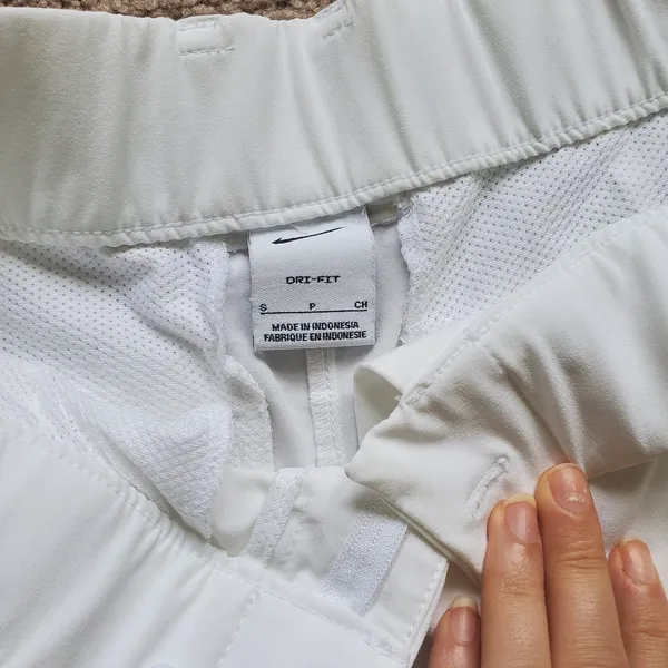 Women's White Nike Dri-Fit Golf Shorts - Image 3