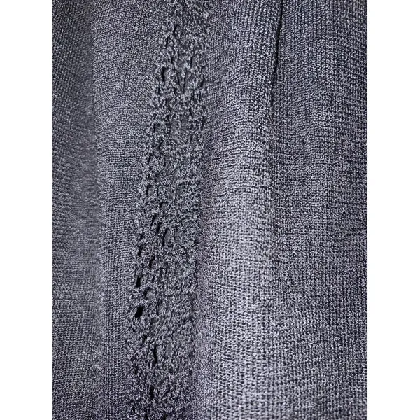 Double D Ranch Black Embroidered Floral Maxi Skirt Lace Hem size Medium - Image 5