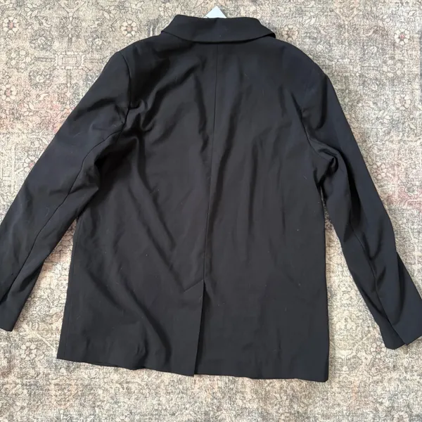 NWT Ministry of Supply Velocity Boyfriend Blazer Black Stretch Size 10 - Image 6