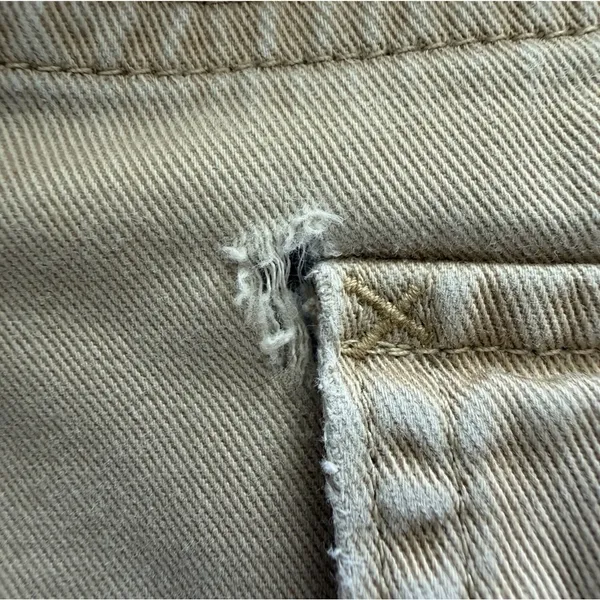 VTG Y2K Abercrombie‎ Women's 10R 25 Issue Wide Leg Flare Pants Khaki Minimalist - Image 16