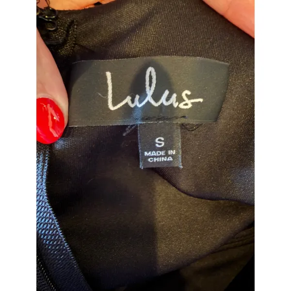 Lulus Infinite Glory‎ Maxi Dress Women Small Black V Neck Mermaid Formal Gown - Image 11