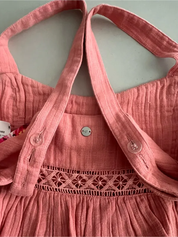 Roxy Textured crochet detailed Peplum Camisole Small - Image 3