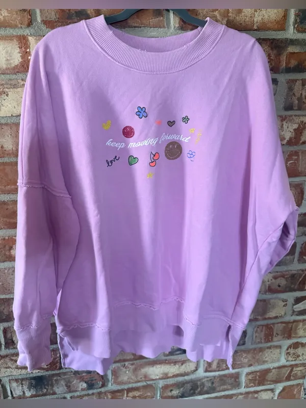 Aerie oversized Pink crewneck sweatshirt - Image 4