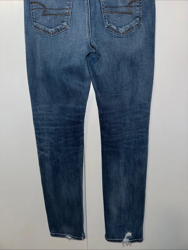 American Eagle High Rise Slim Jeans Distressed Women’s 8 - Image 6