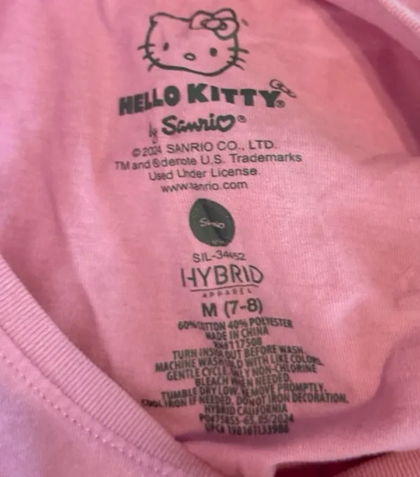 Pink hello kitty Halloween shirt - Image 5