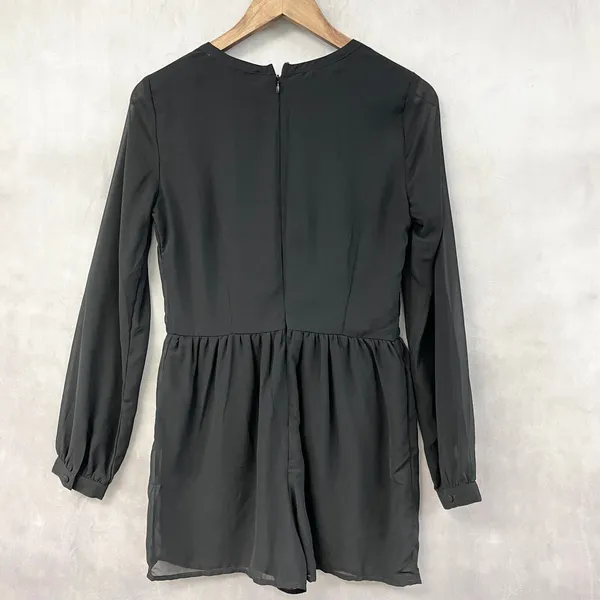 Abercrombie Fitch Romper Womens 0‎ Sheer Sleeve Whimsigoth Dressy Fairy Grunge - Image 3