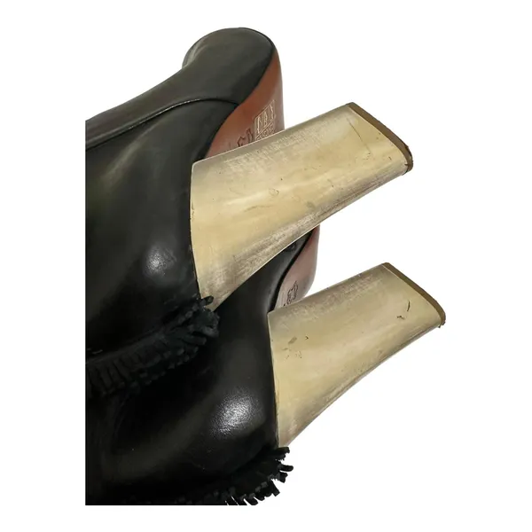 TORY BURCH Bandelier Fringed Leather‎ Ankle Boots size 8 $525 - Image 5