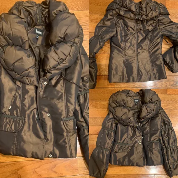 STUNNING VINTAGE TREASURE snowsmile metallic Brown Moscow Chic Quilted Puffer s - Image 3