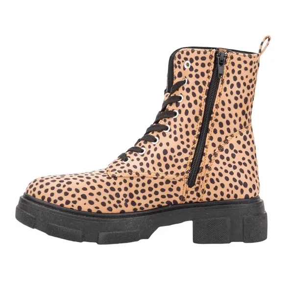 Olivia Miller  Normie leopard print combat boots - Image 3