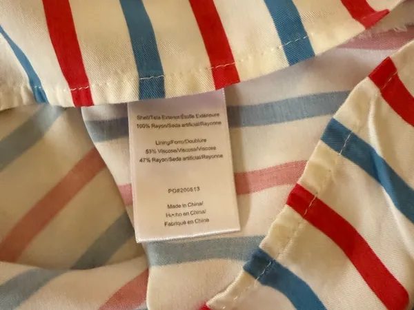 Mattel Red, Light Blue & White Striped shorts. - Image 8
