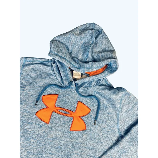 Under‎ Armour Storm Women’s Hoodie Blue Orange Colorway Large Pocket Active - Image 3