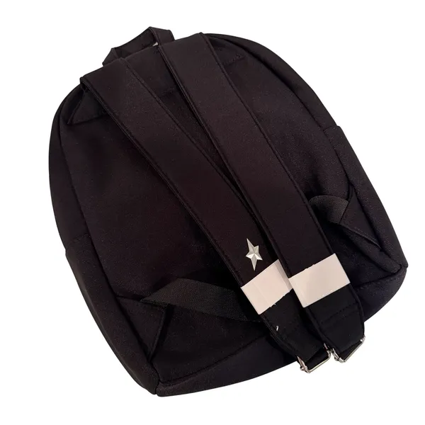 Mugler‎ Logo Backpack Travel School Bag Women's Black 15" x 13" Quiet Luxury NEW - Image 4