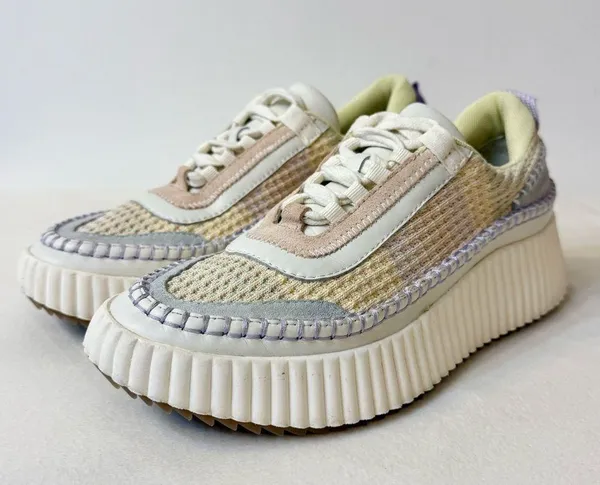 Dolce Vita Women’s Dolen Multi Pastel Stripe Knit Platform Sneakers Size 8 - Image 6