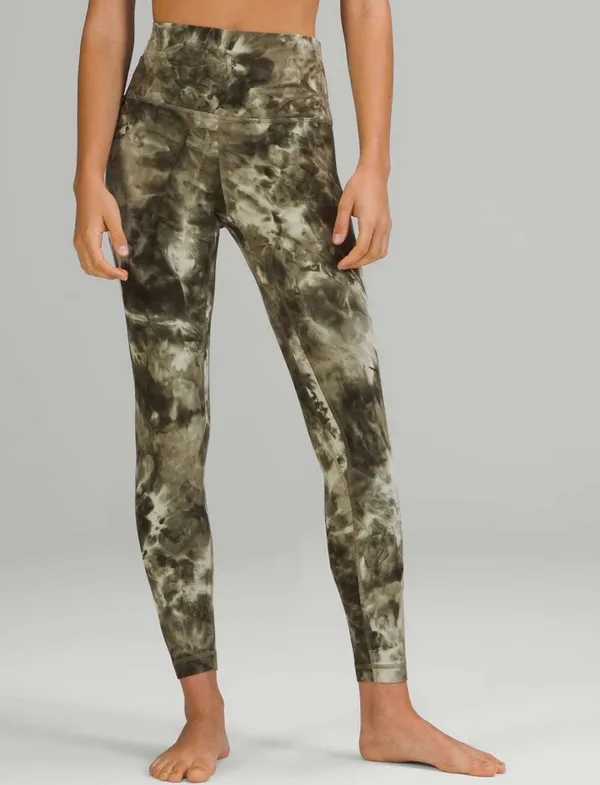 Lululemon Align High-Rise Pant 28" Diamond Dye Light Sage Medium Olive 4 - Image 7