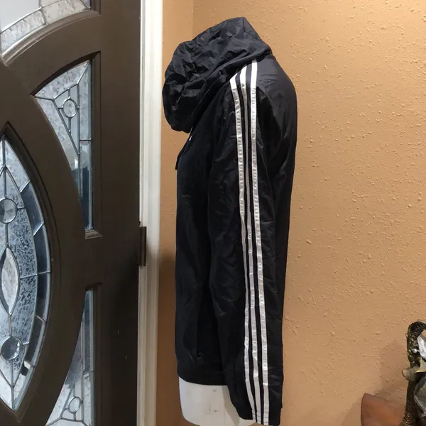 Adidas black full zip windbreaker jacket - Image 5