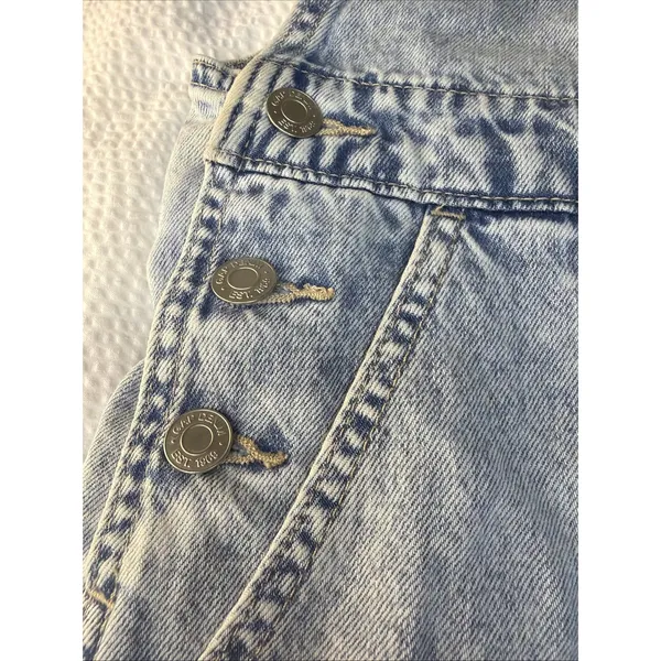 GAP NWT Denim Shortall Overalls with Washwell - Light Wash - Size L - Image 4