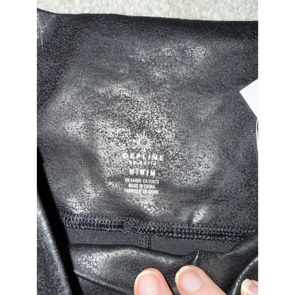 NWT Offline by Aerie High Waisted Crossover Black Crackle Leggings, M - Image 7