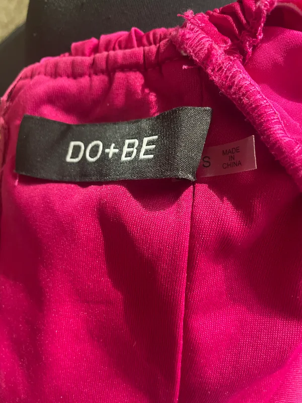 DO+BE Fuchsia Satin Top - Image 4