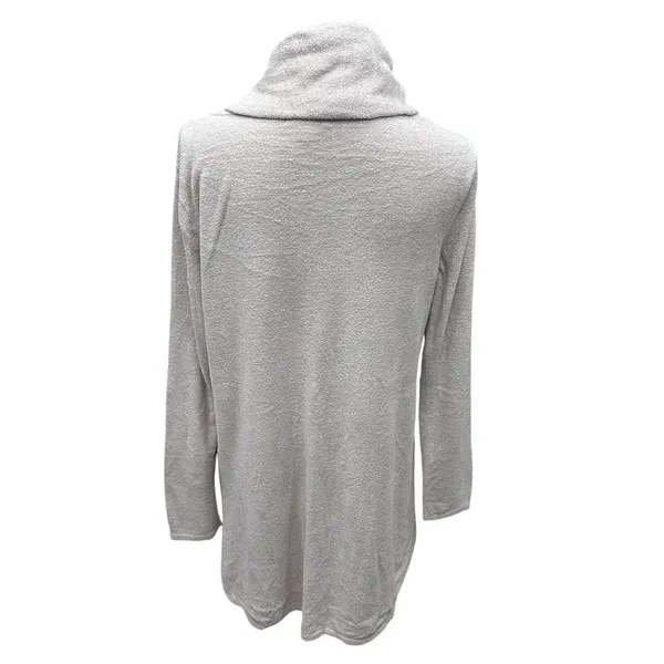 Barefoot Dreams CozyChic Ultra Lite Coastal Cowl Neck Tunic Sand Dune Size‎ M - Image 5
