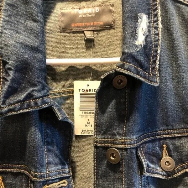 TORRID denim jacket 1X NWT - Image 2