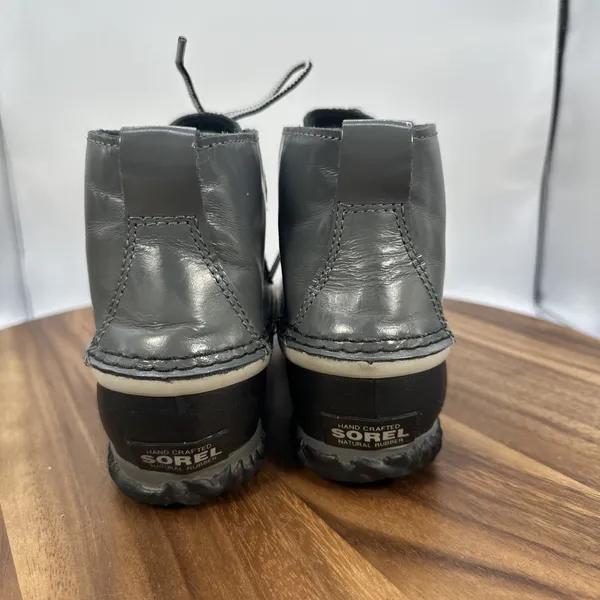 Sorel Out N‎ About Rain Duck Boot Gray Waterproof Travel Outdoors Women's 7 - Image 2