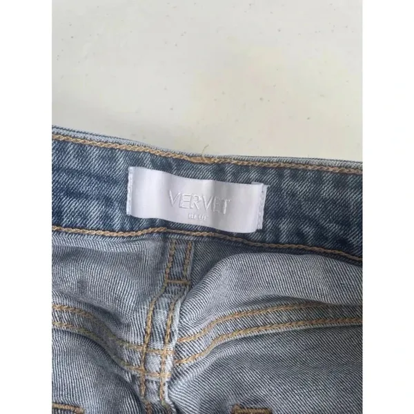 Women's Vervet Jeans High‎ Waist Distressed Blue, Size 28 EUC! 0178 - Image 9