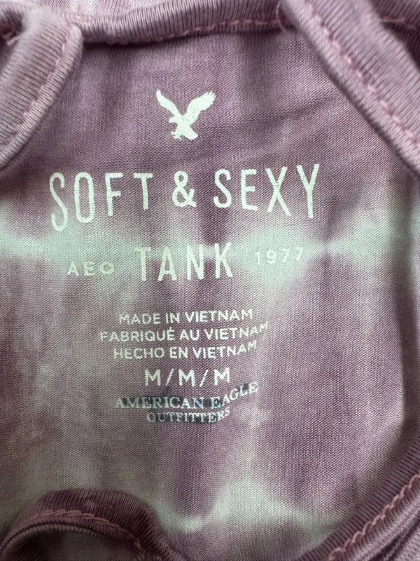 American Eagle Soft & Sexy Strappy Tie-Dye Tank Top Size Medium - Image 6